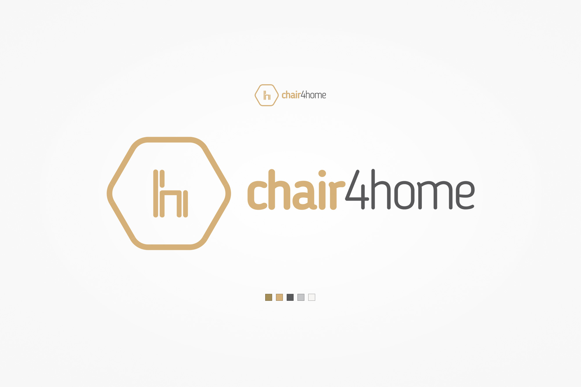 chair4home – logo mark, wordmark and brand colour palette
