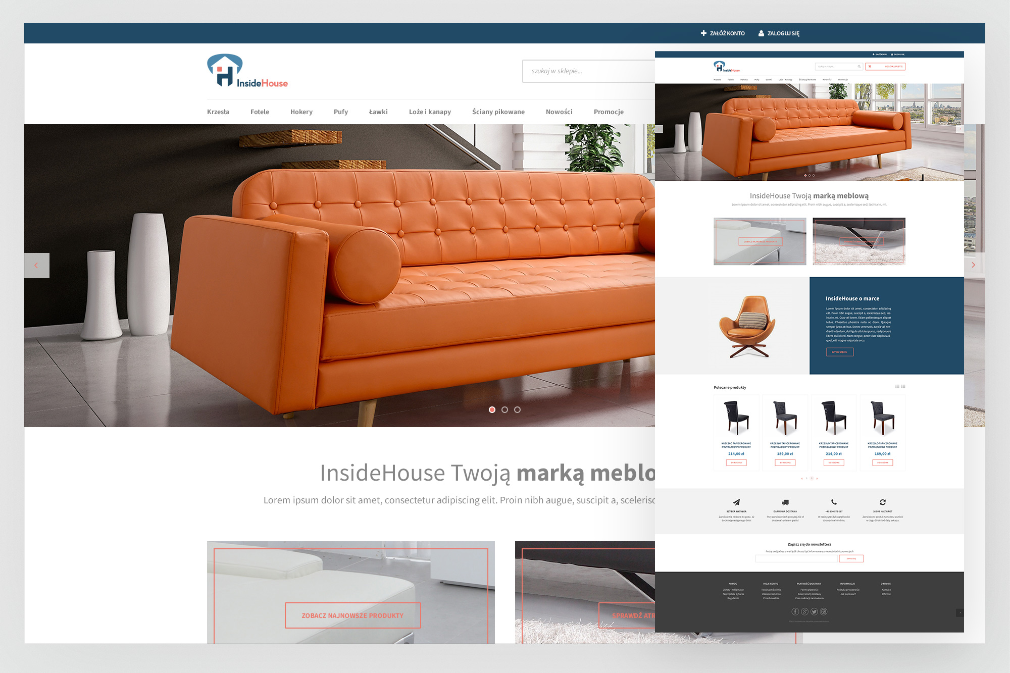 InsideHouse - store homepage