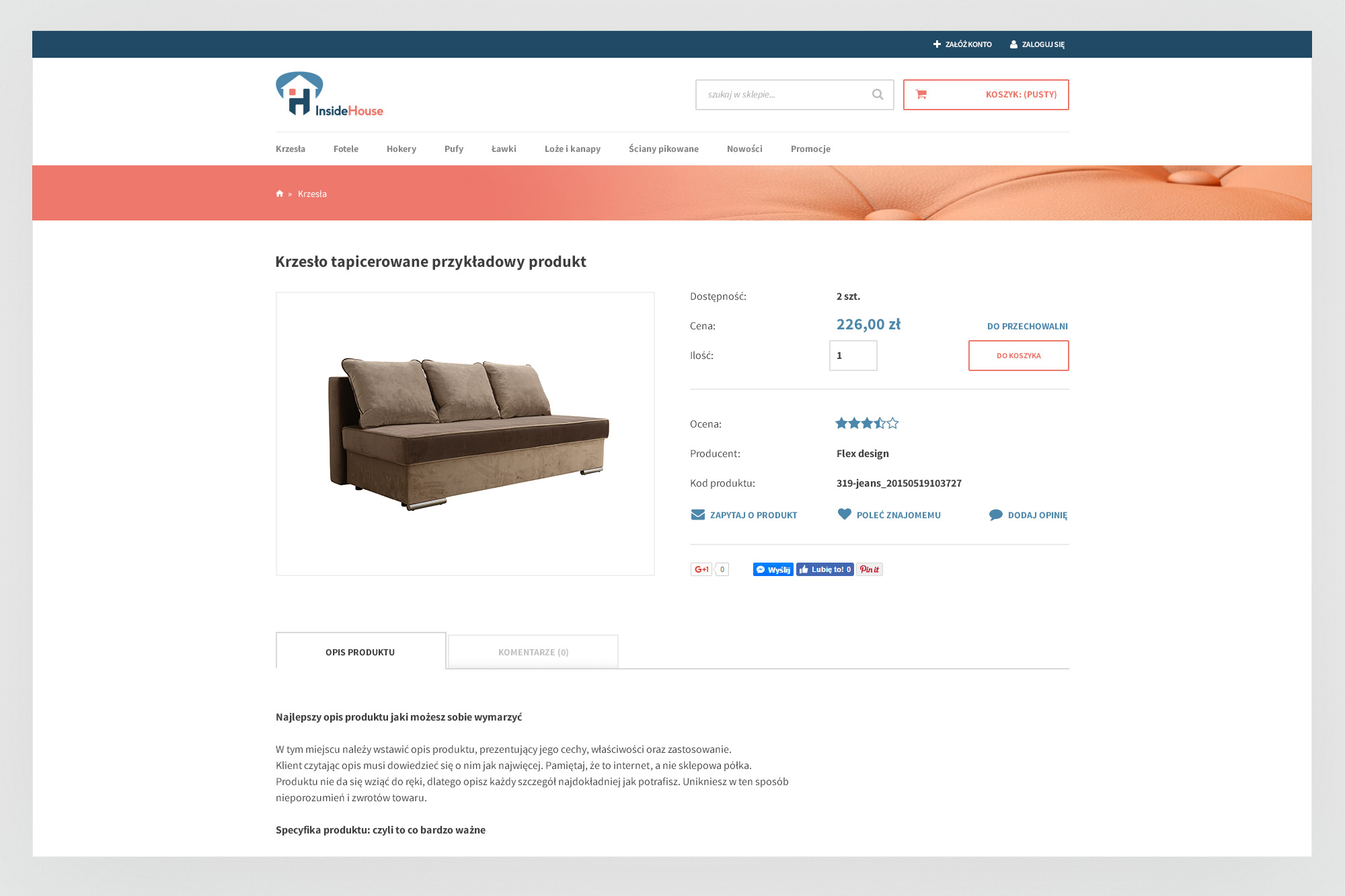 InsideHouse - product page