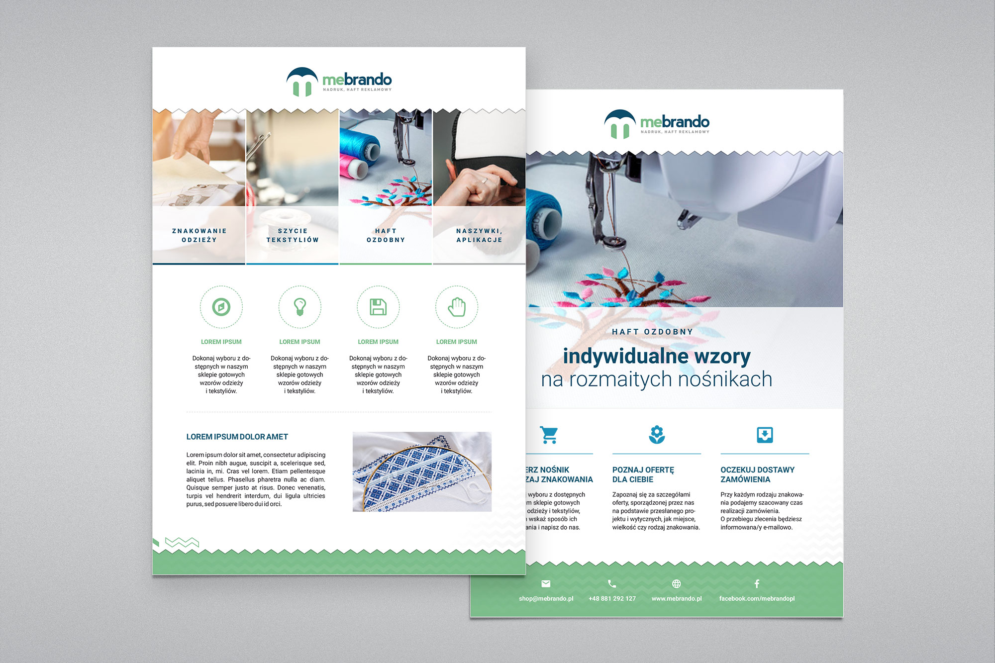 mebrando - promotional leaflets for shipped orders
