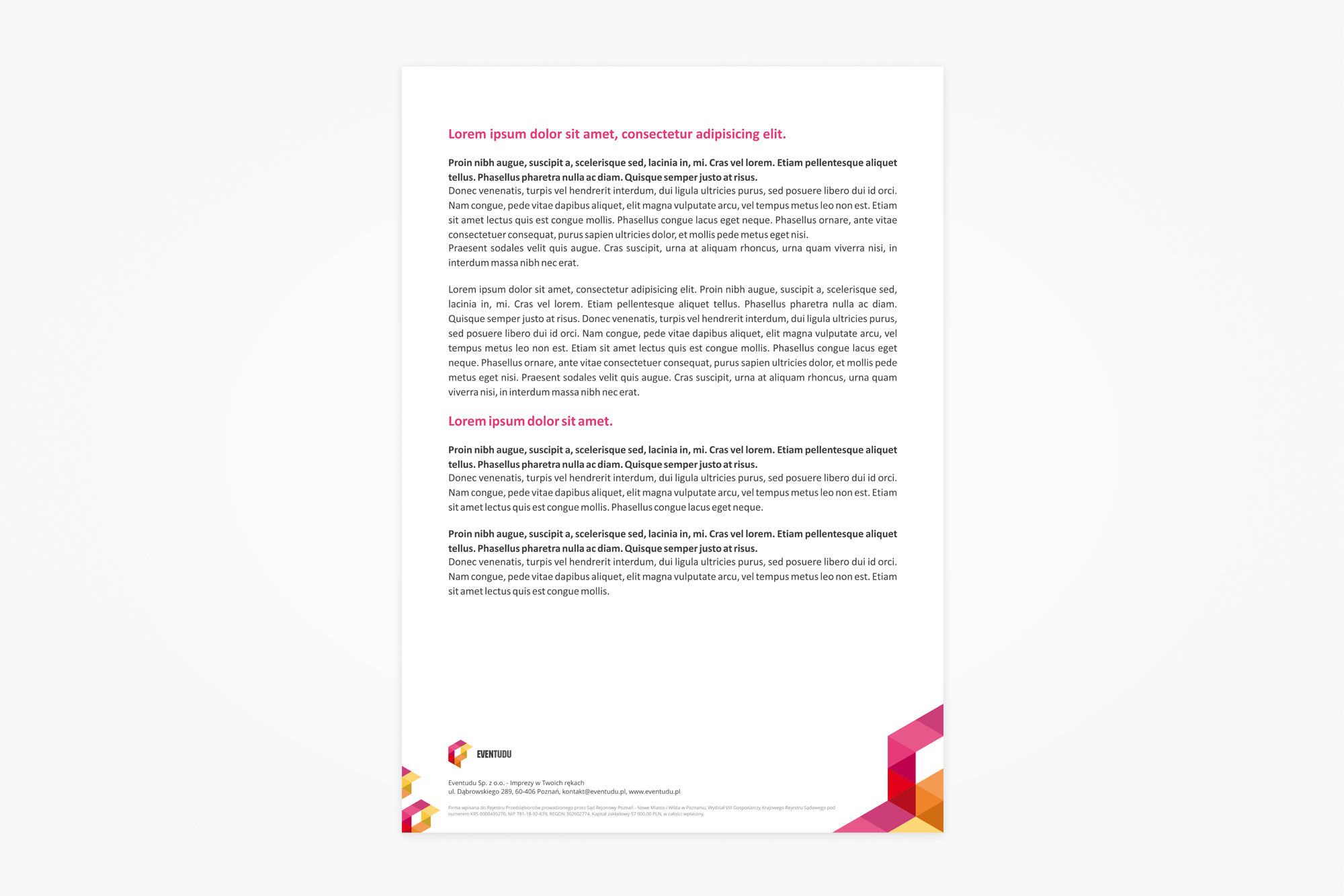 Eventudu - brand document template