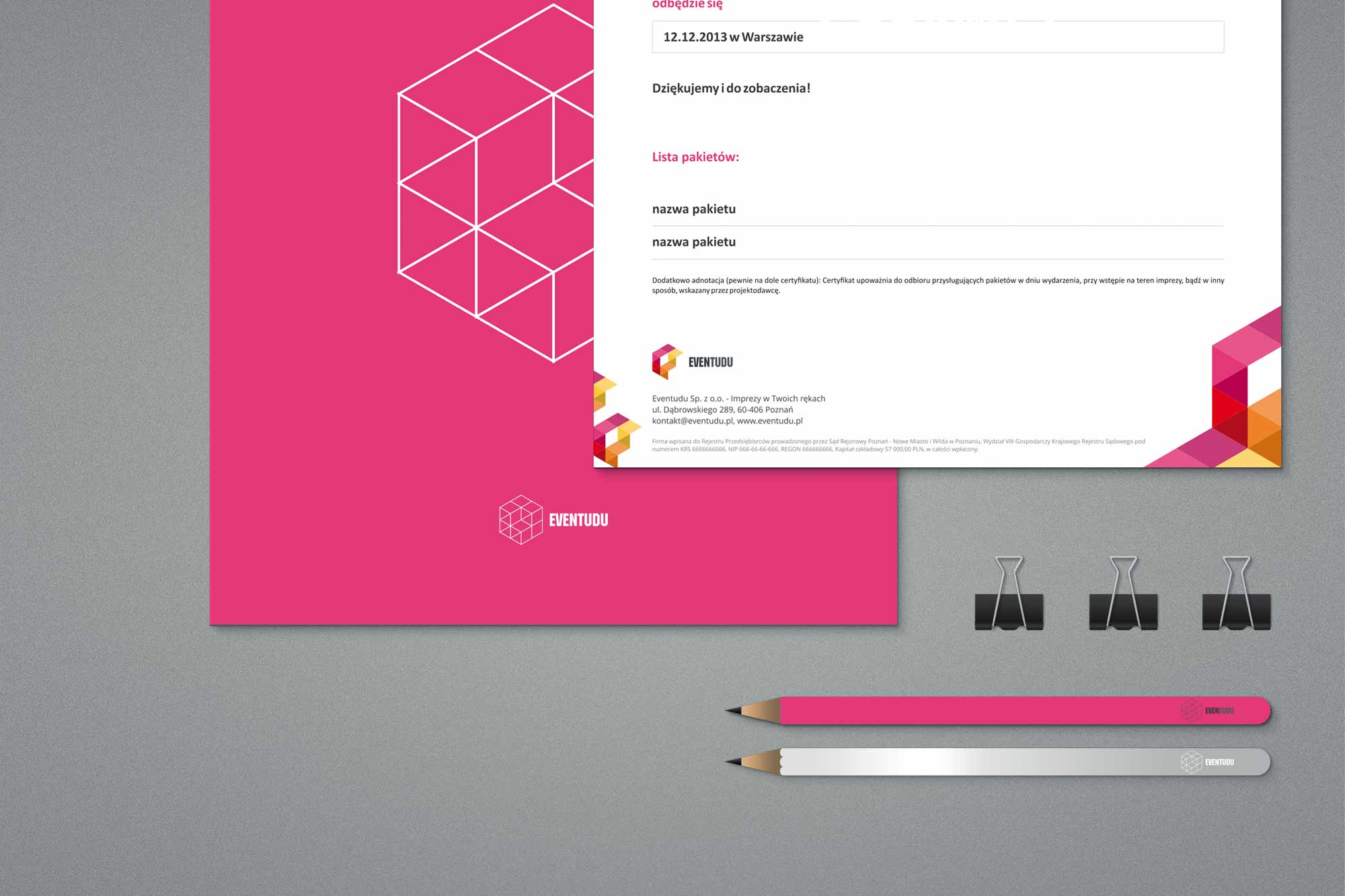 Eventudu - stationery full set