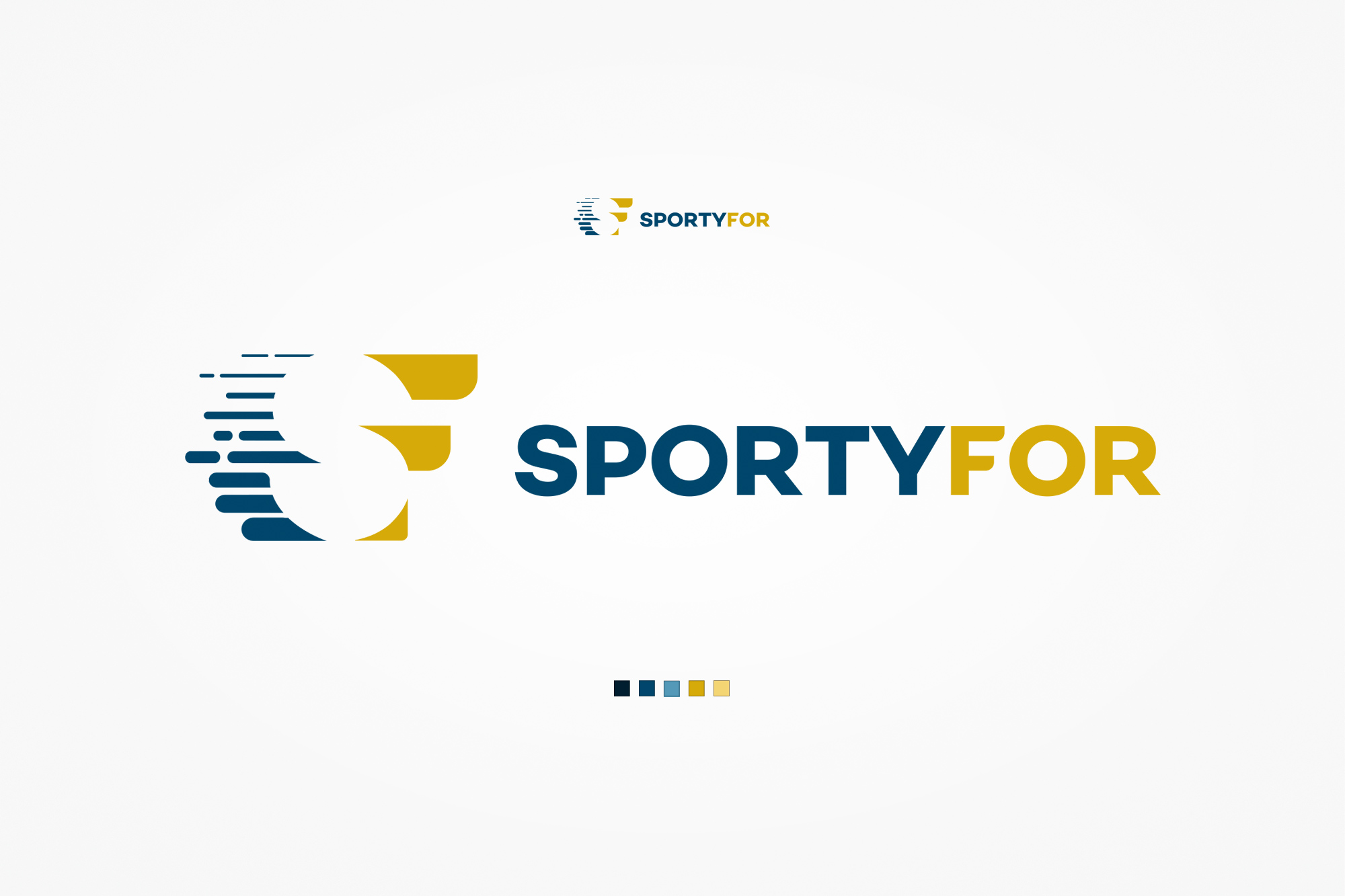 SportyFor - logo and brand colour palette