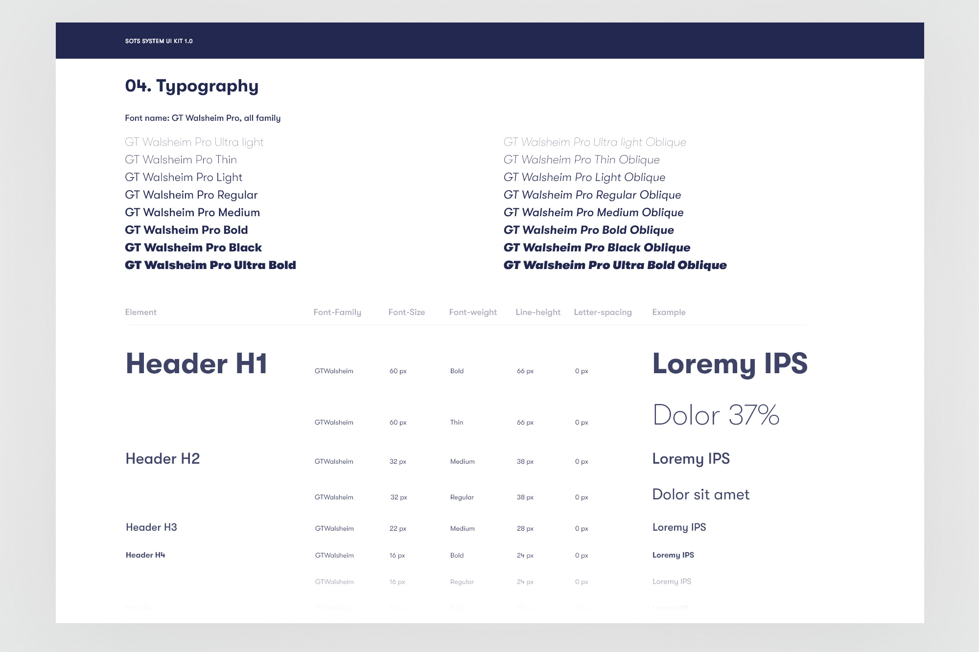 Design system - typography scale
