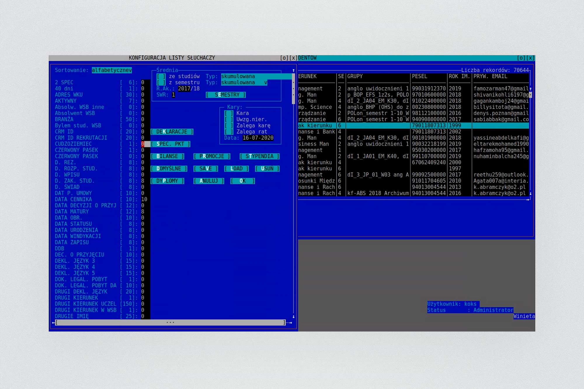 Legacy system - second view