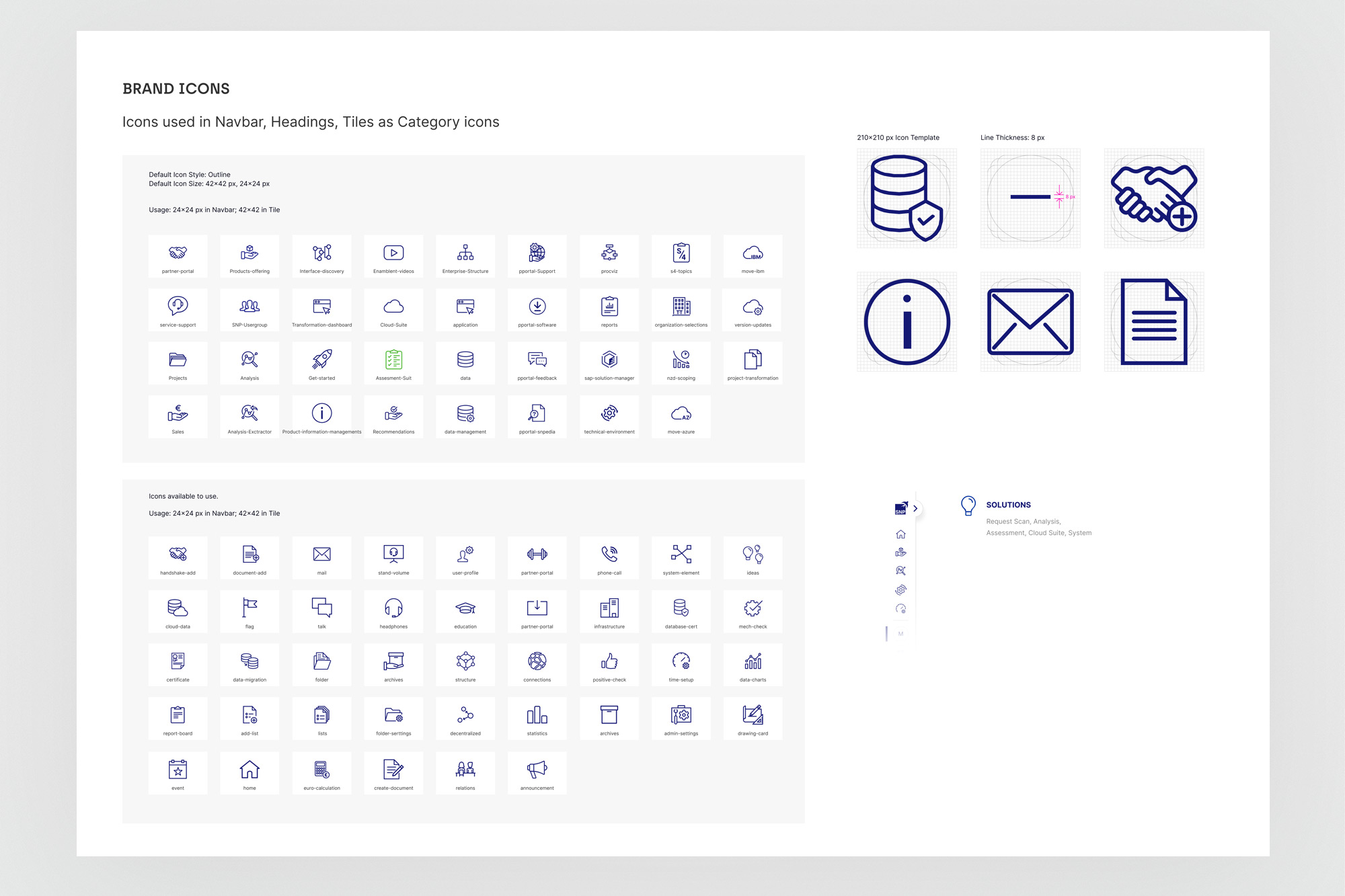 Brand Icons - 42×42px navbar and tile category icons
