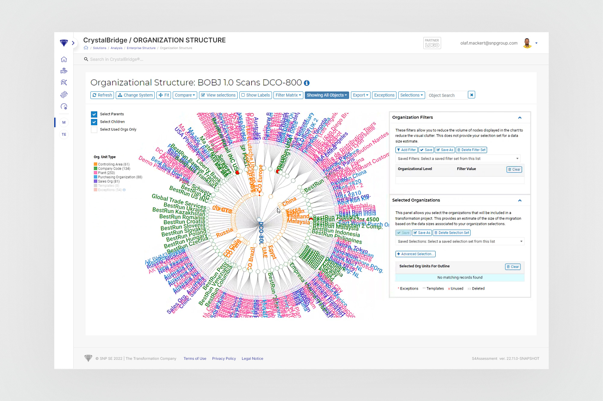 CrystalBridge 1.0 - Circle chart view (old)